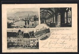 Stein am Rhein, Ortsansicht mit Brücke,
