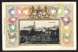 Donauwörth, Stadtansicht mit bayerische