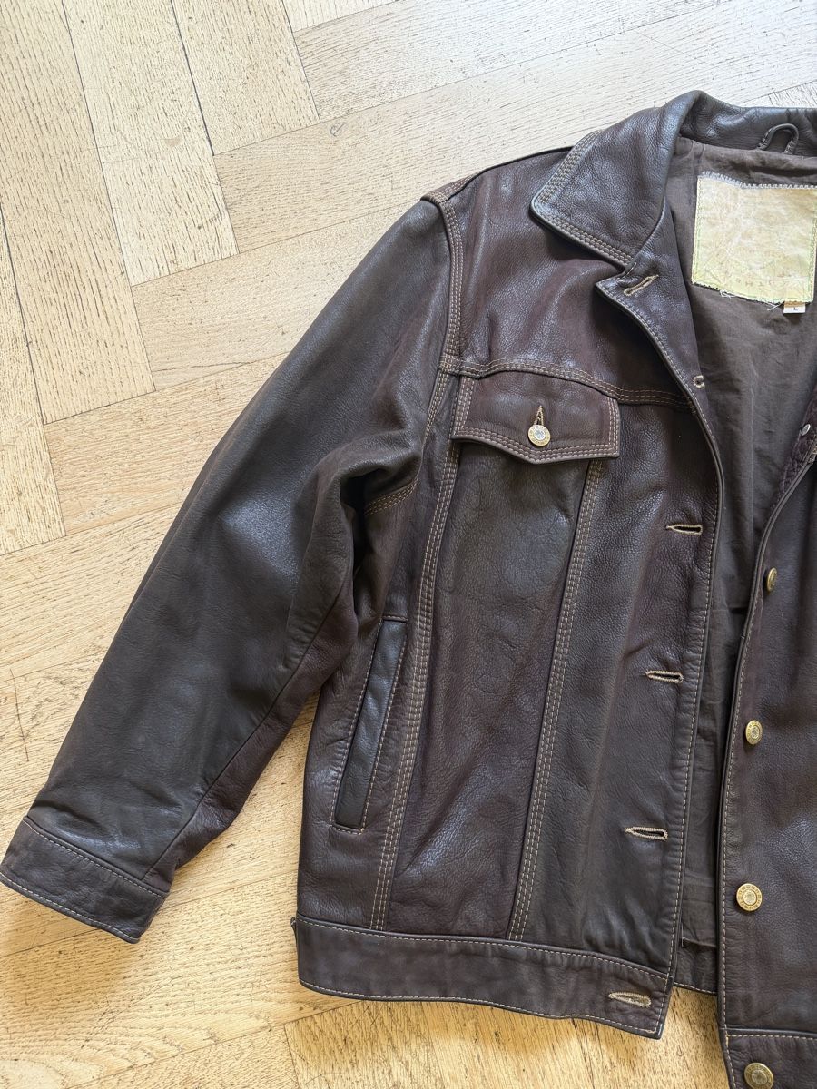 Vestes: Vintage Brown Cowhide Leather Jacket – D'occasion à Genève par ant_77dc 2