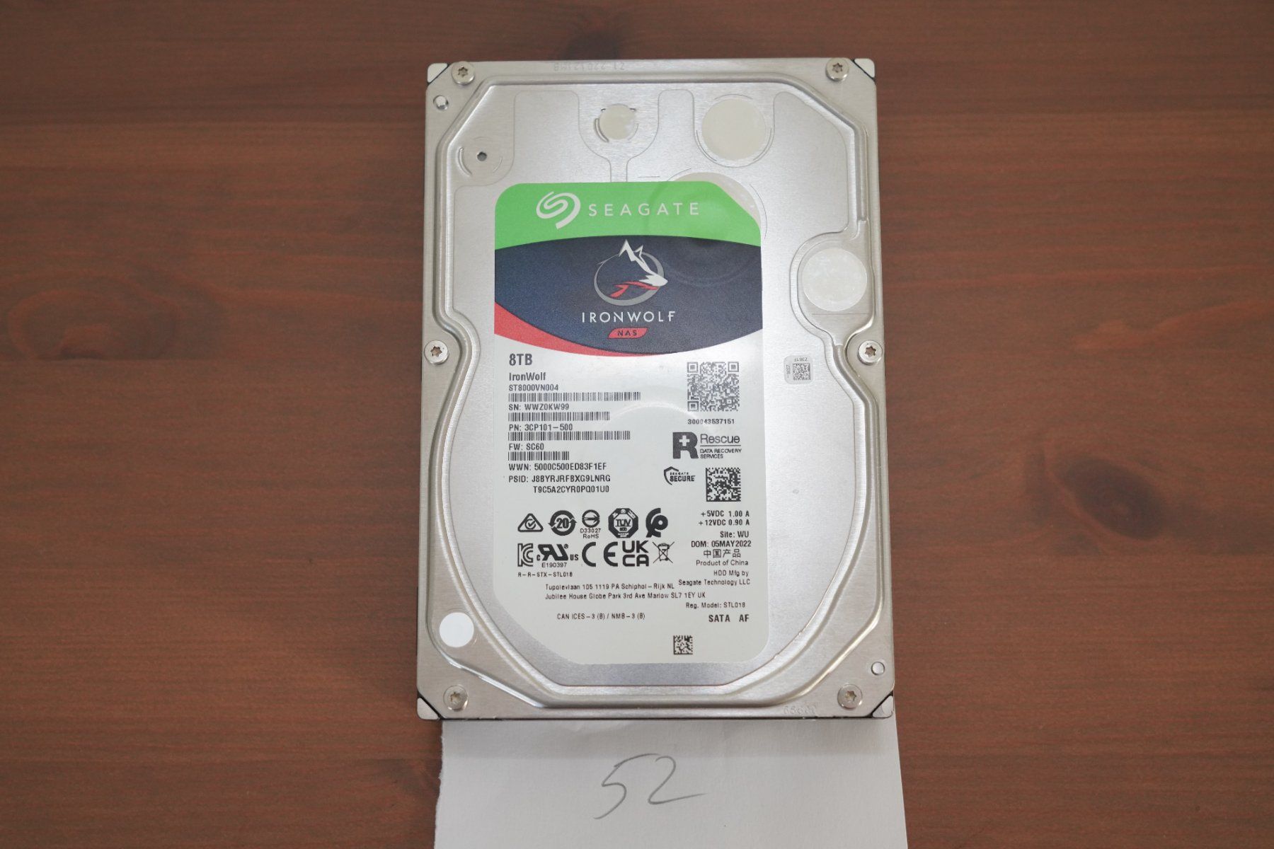 Seagate Disques durs: Disk SATA 8Tb Seagate IronWolf NAS - 26603 Stunden – D'occasion à Zürich par Lock5151