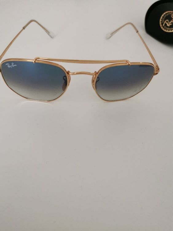 Ray Ban Brille Hexagonal Hellblau Gold Kaufen Auf Ricardo