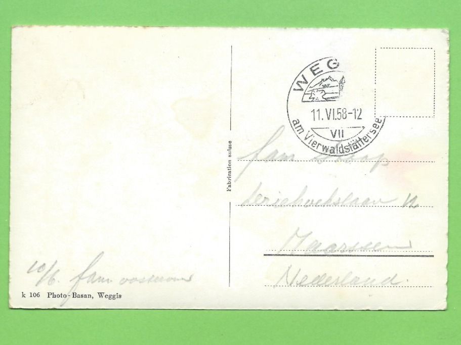 Cartoline postali: Weggis und die Alpen – Usato da Zürich venduto da t24_de 1