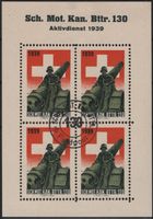 SCH.MOT.KAN.BTTR. 130 - seltener Soldatenmarken Block