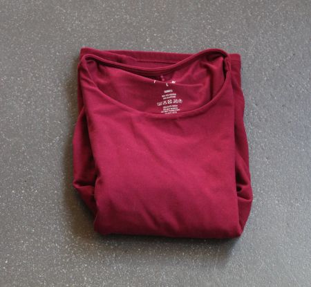 T-Shirt Grösse L dunkelrot - Missue Mode