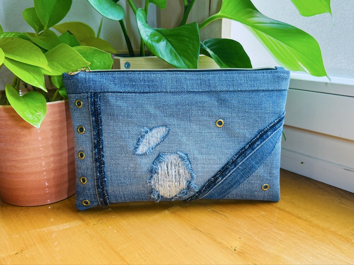 Borse: Denim Clutch - Handgemacht – Nuovo (secondo la descrizione) da Wald ZH venduto da crafted_by_nama