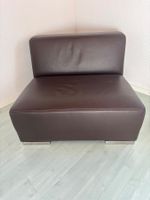 Sessel dunkelbraun mit Metallfüssen