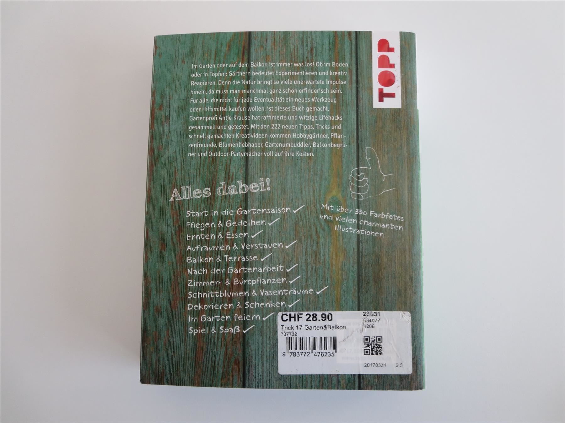 Libri: 2 Bücher "TOPP - TRICK 17" , Ratgeber – Usato da Zürich venduto da Lacoste06 4