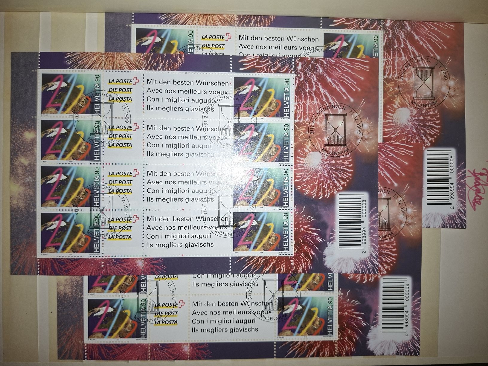 Tous les timbres: Album Kleinbögen / 4er Blocks / divers  – D'occasion à Balgach par SIMEON27 5