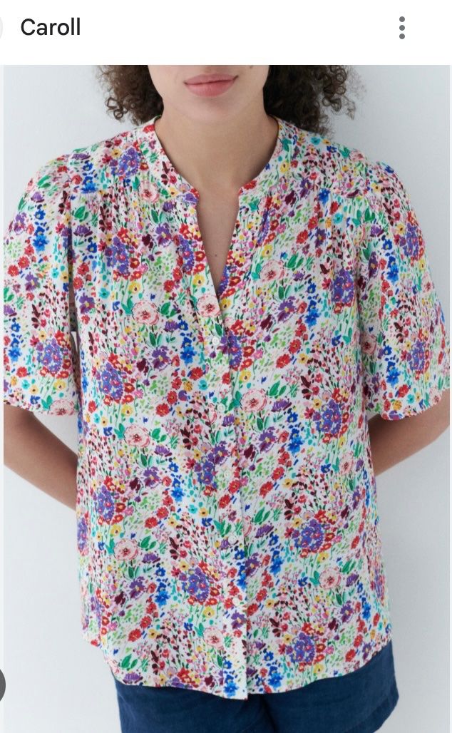Caroll Camicette: CAROLL Paris - Farbenfrohe Bluse Viskose – Usato da Besazio venduto da lionheart63