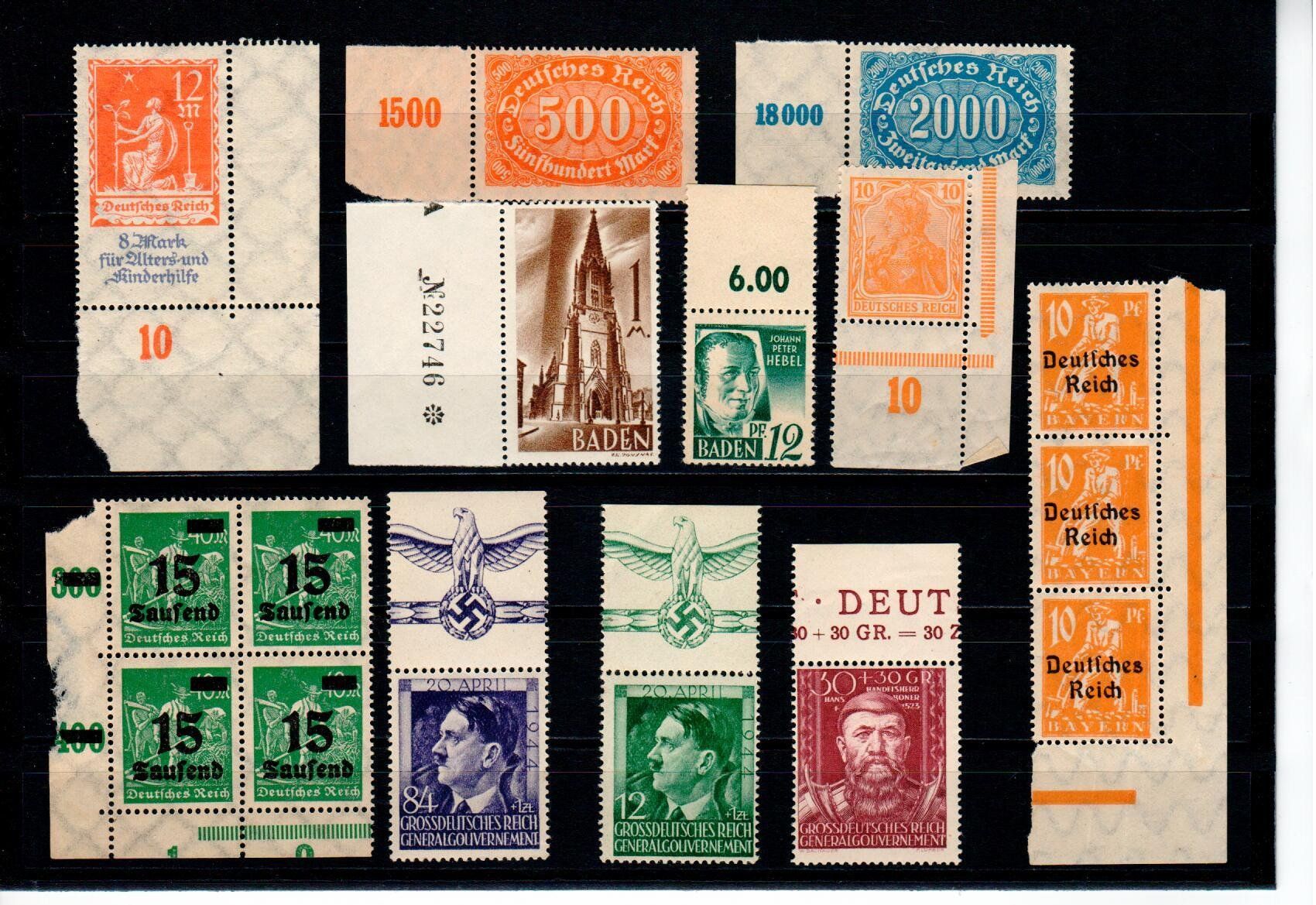 Alle Briefmarken: Deutsches Reich ** – Gebraucht aus Wolhusen von Curver9