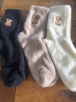 3x Kuschelsocken - flauschig weich-Wohlfühlen- Zeit für Dich