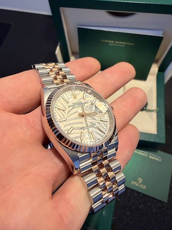 Rolex Orologi: Rolex Datejust 36 "Palm Dial" – Usato da Staufen venduto da KevKev66 1