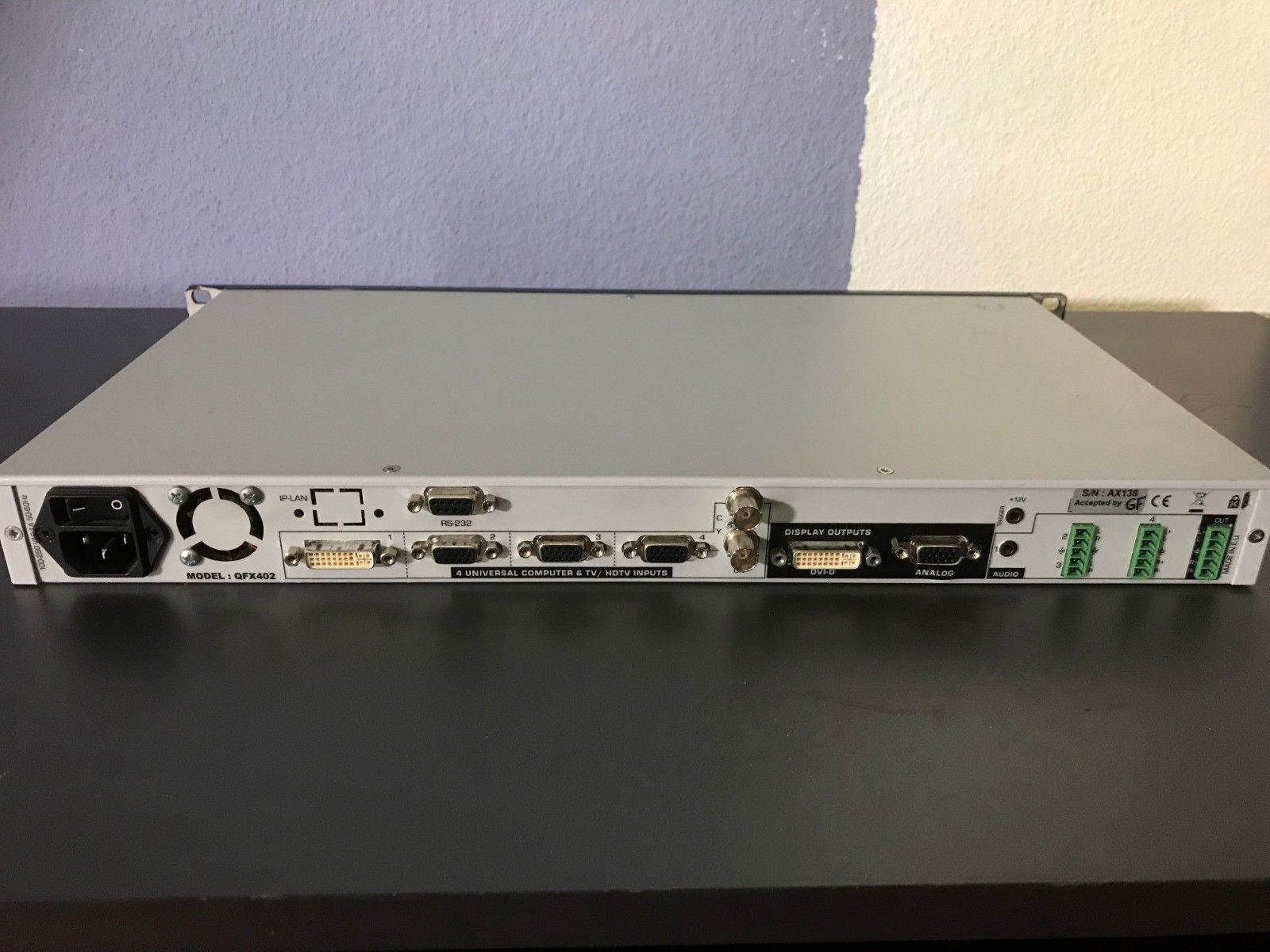 Lettore multimediale & Streamer: Analog Way Switcher & Logo Inserter – Usato da St. Margarethen TG venduto da Mac-PC 3