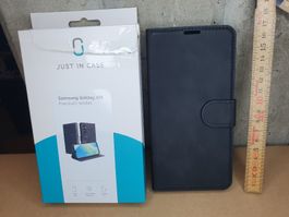 Samsung A16 Hülle Premium Wallet Leder Schwarz Neu Ovp