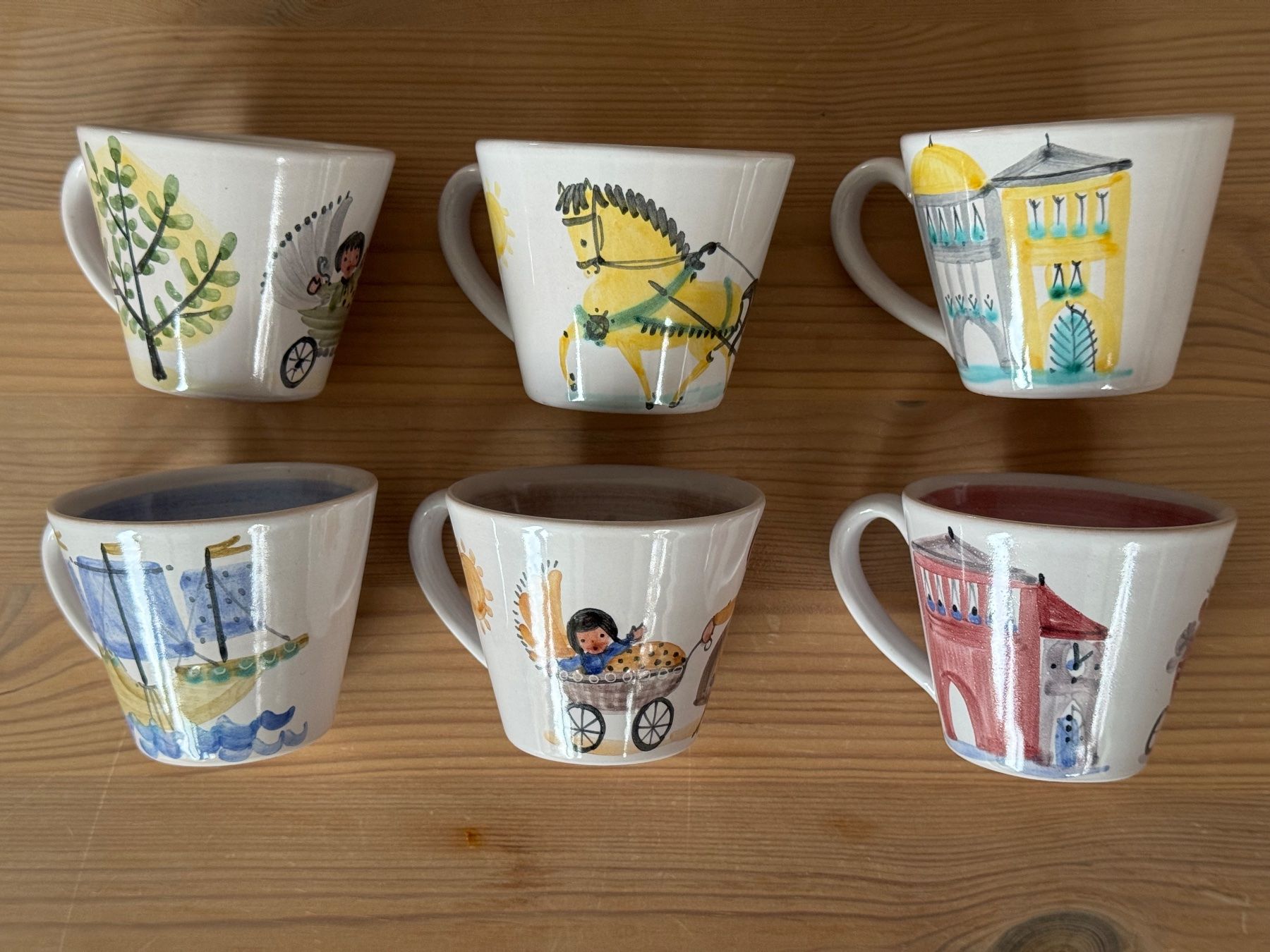 Set di piatti: Mocca-Tassen-Set 6-teilig, Keramik – Usato da Fraubrunnen venduto da Caramelle17 2