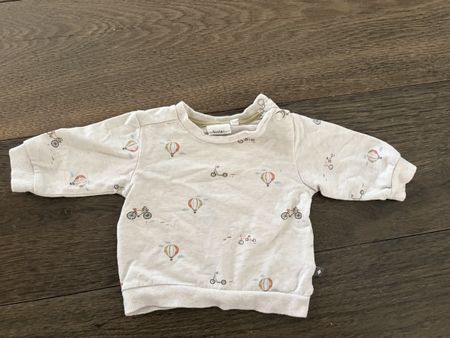 Feetje Pullover Grösse 62 mit Ballon Print hellgrau