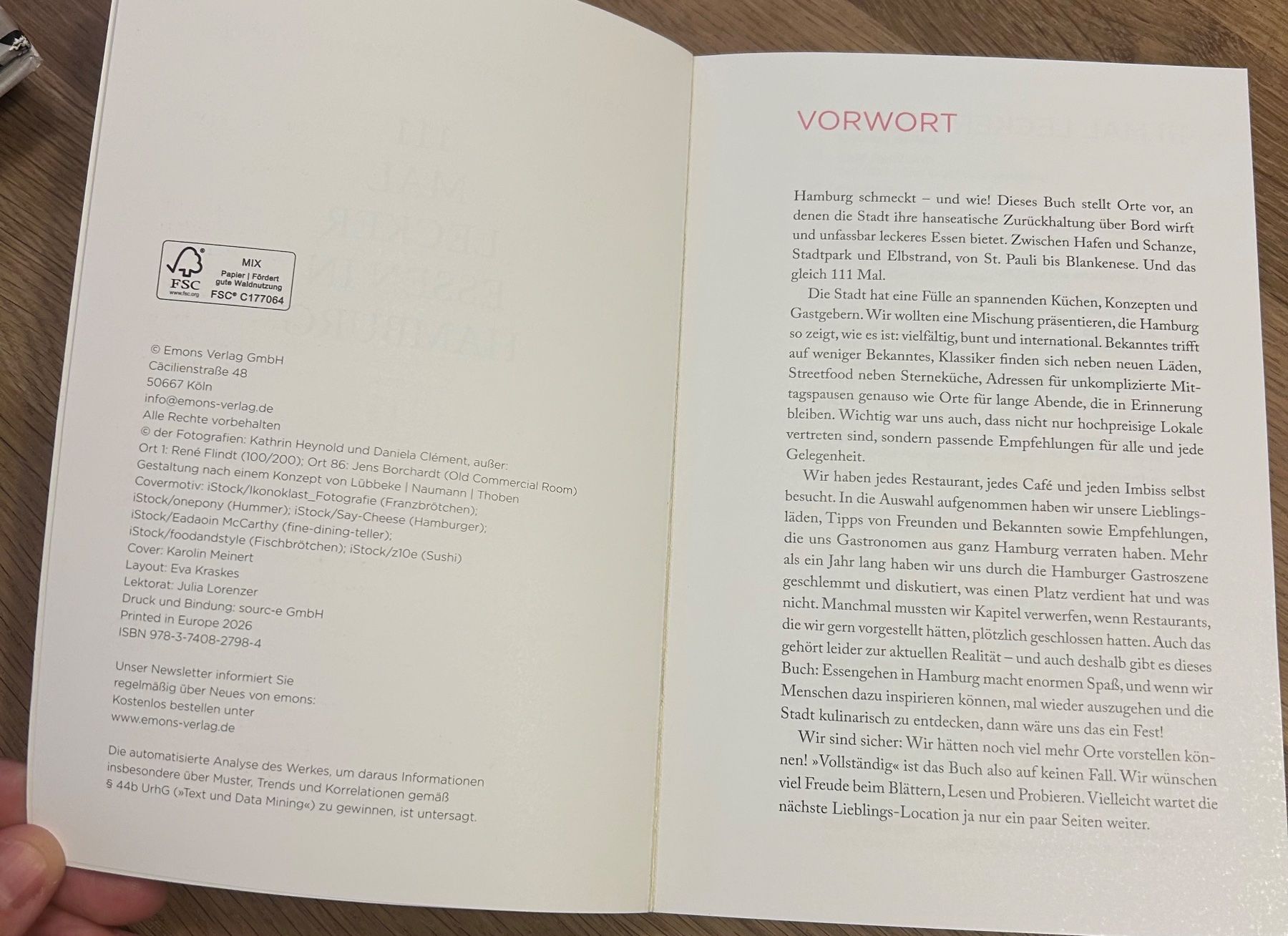 Libri: 111 Mal lecker Essen in Hamburg – Usato da Zürich venduto da nicoleichholzer 2