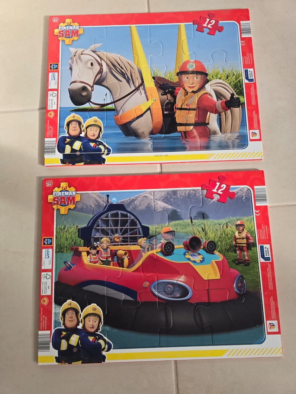 Puzzles: Feuerwehrmann Sam Puzzle (2 Stück) – Gebraucht aus Horgen von nat_bln7