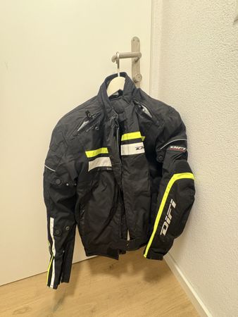 Difi Motorradjacke Grösse L schwarz gelb guter Zustand