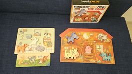 Holzpuzzle Tiere - Montessori 