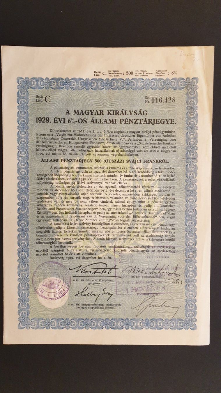 Documenti: Ungarn. – Usato da Goldach venduto da armando_r 5