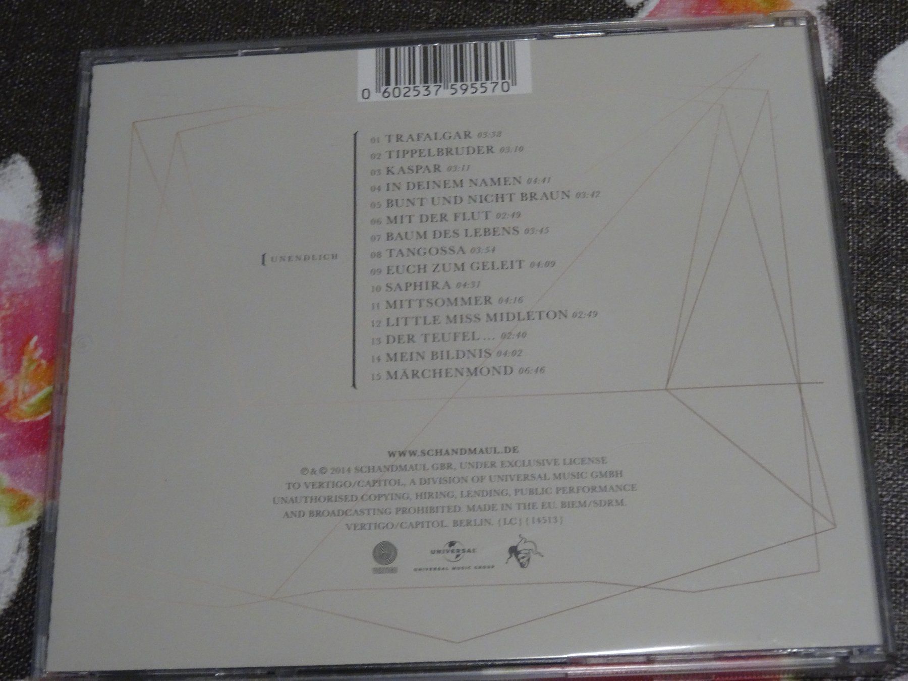 CD: Schandmaul - Unendlich CD – Usato da Olten venduto da Disc-Ausverkauf 1