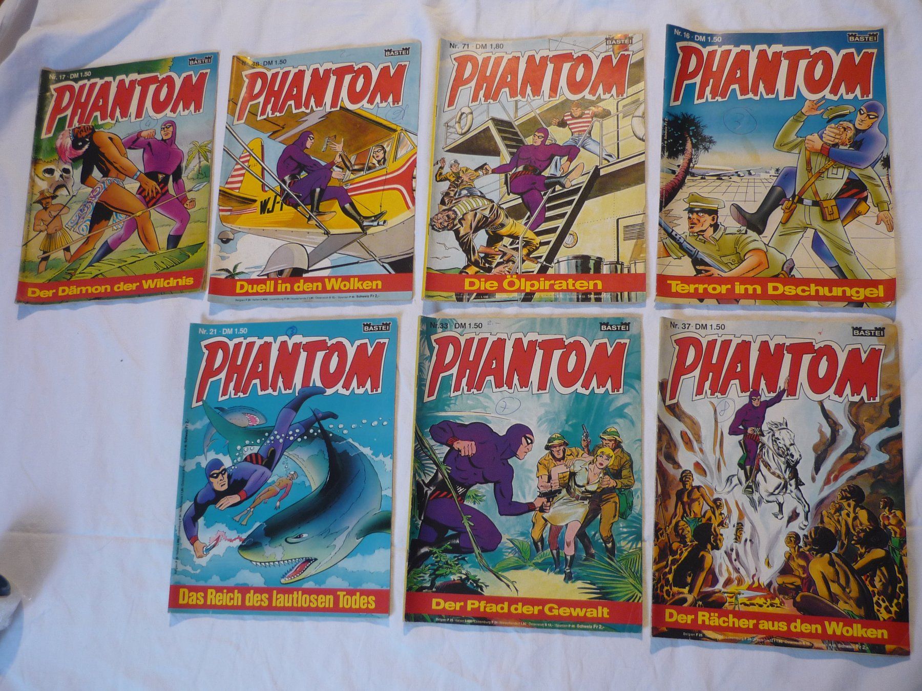 Fumetti: 7x Phantom Bastei Comics Heftli – Usato da Beringen venduto da Flatretriever