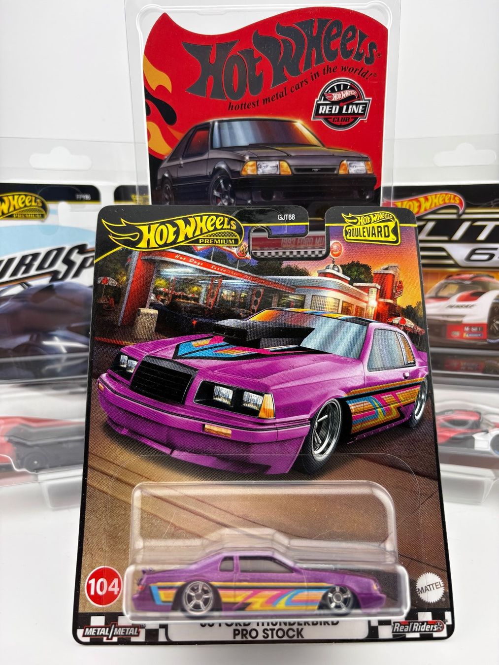 Hot Wheels Modellini d'auto: Hot Wheels 86 Ford Thunderbird Pro Stock Premium Boulevard – Nuovo e nell'imballaggio originale da Flawil venduto da HeisseReifen