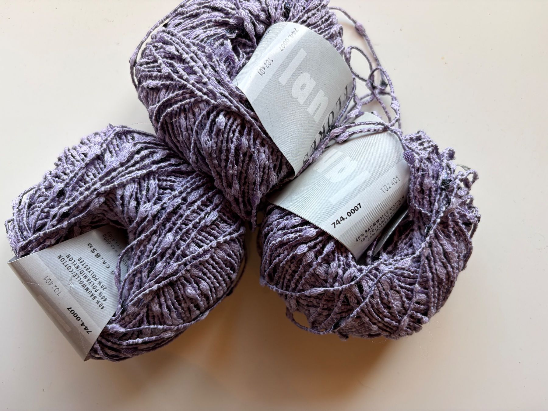 Lang Yarns Lana: 3 Knäuel Flores Langyarns – Usato da Büsserach venduto da bor_s88m