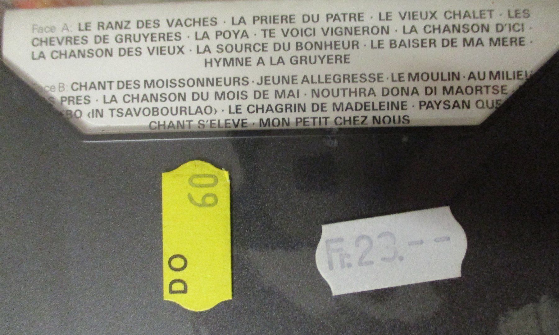 Kompaktkassetten: Chansons / Kassette / MC / Rarität – Neu und originalverpackt aus Flumenthal von novbra 1