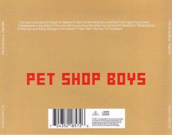 CD: Pet Shop Boys - Nightlife – Usato da Unterbäch venduto da waqil 1