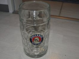 Mass Glas Bierhumpen Paulaner Bierkübel Bierkrug