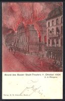 Basel, Brand des Basler Stadt-Theaters 1