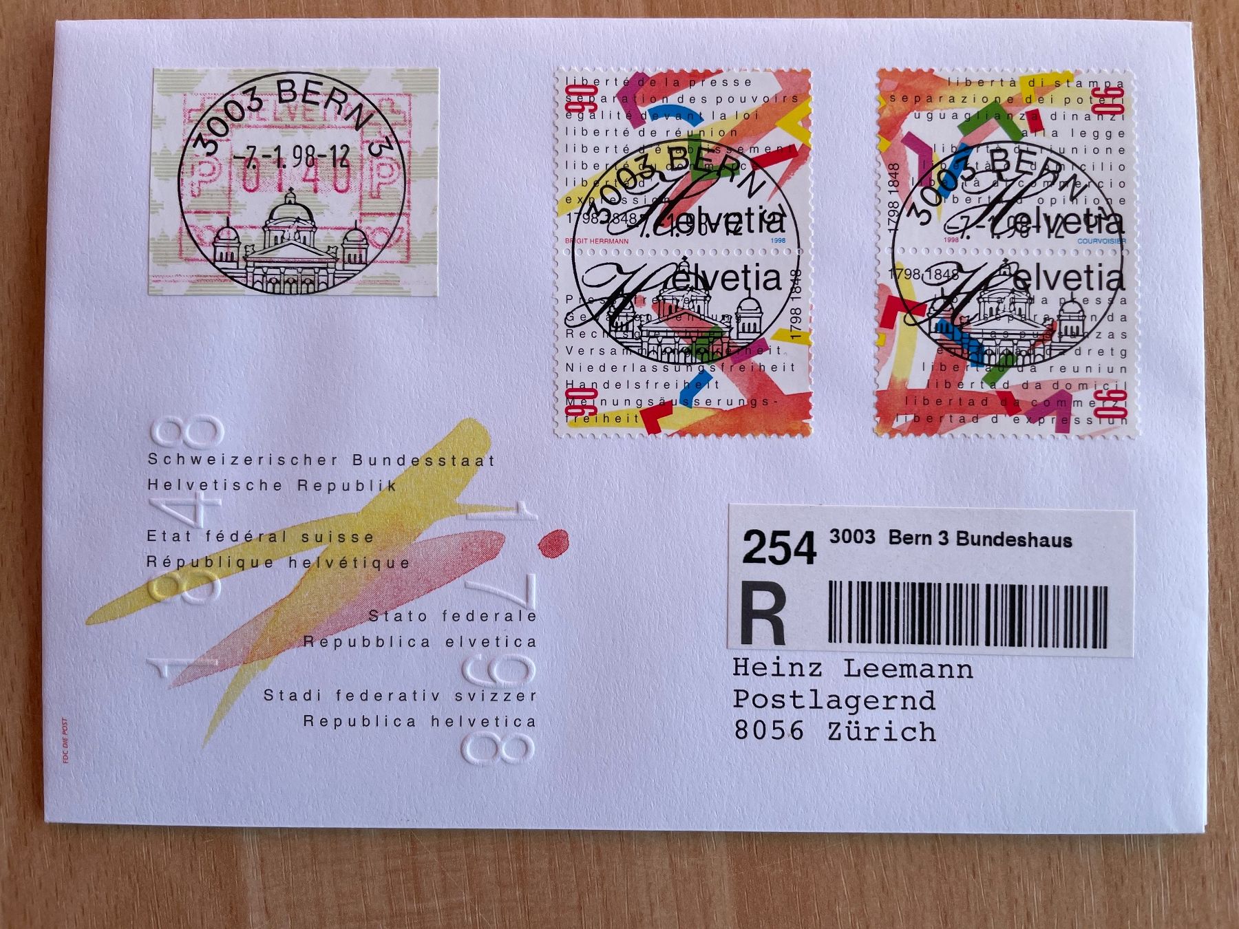 Alle Briefmarken: 2 env. se tenant, rares ! – Gebraucht aus Sonceboz-Sombeval von Comment2 1