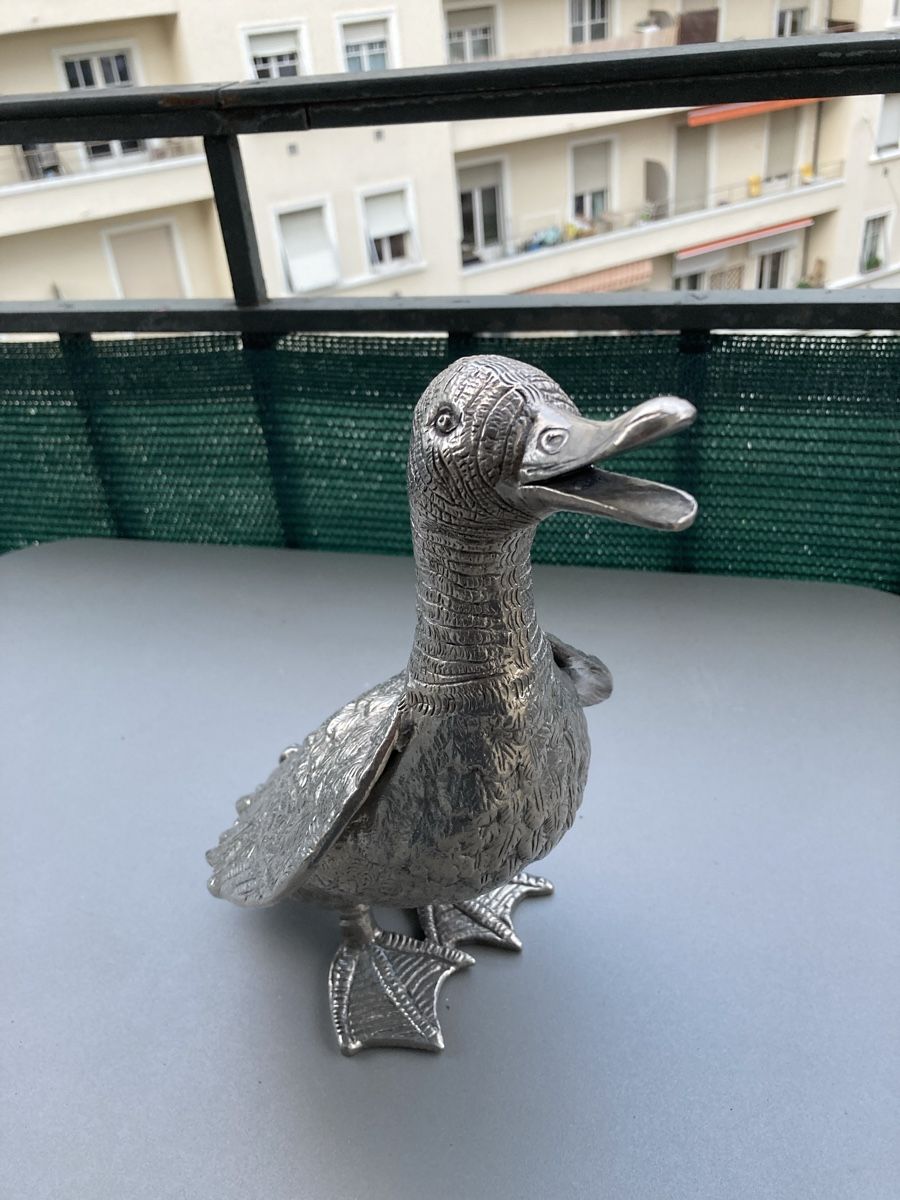 Alle Dekorationen: Canard en métal argenté – Gebraucht aus Genève von EdsoaresS