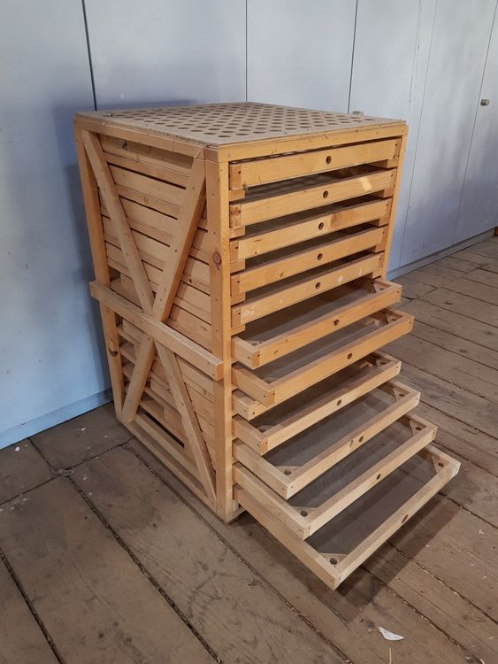 TOGEVAL Kräuter Trockengestell - Stapelbar Mit Feinem Netz 40x30cm