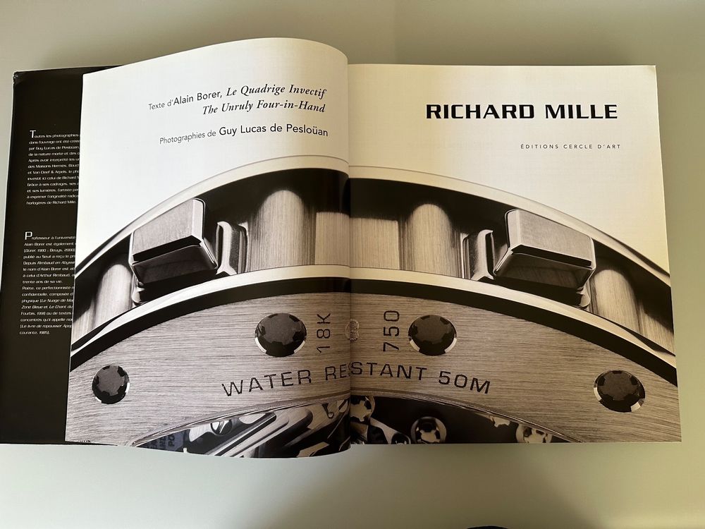 Livre Richard Mille dition Cercle D art Acheter sur Ricardo