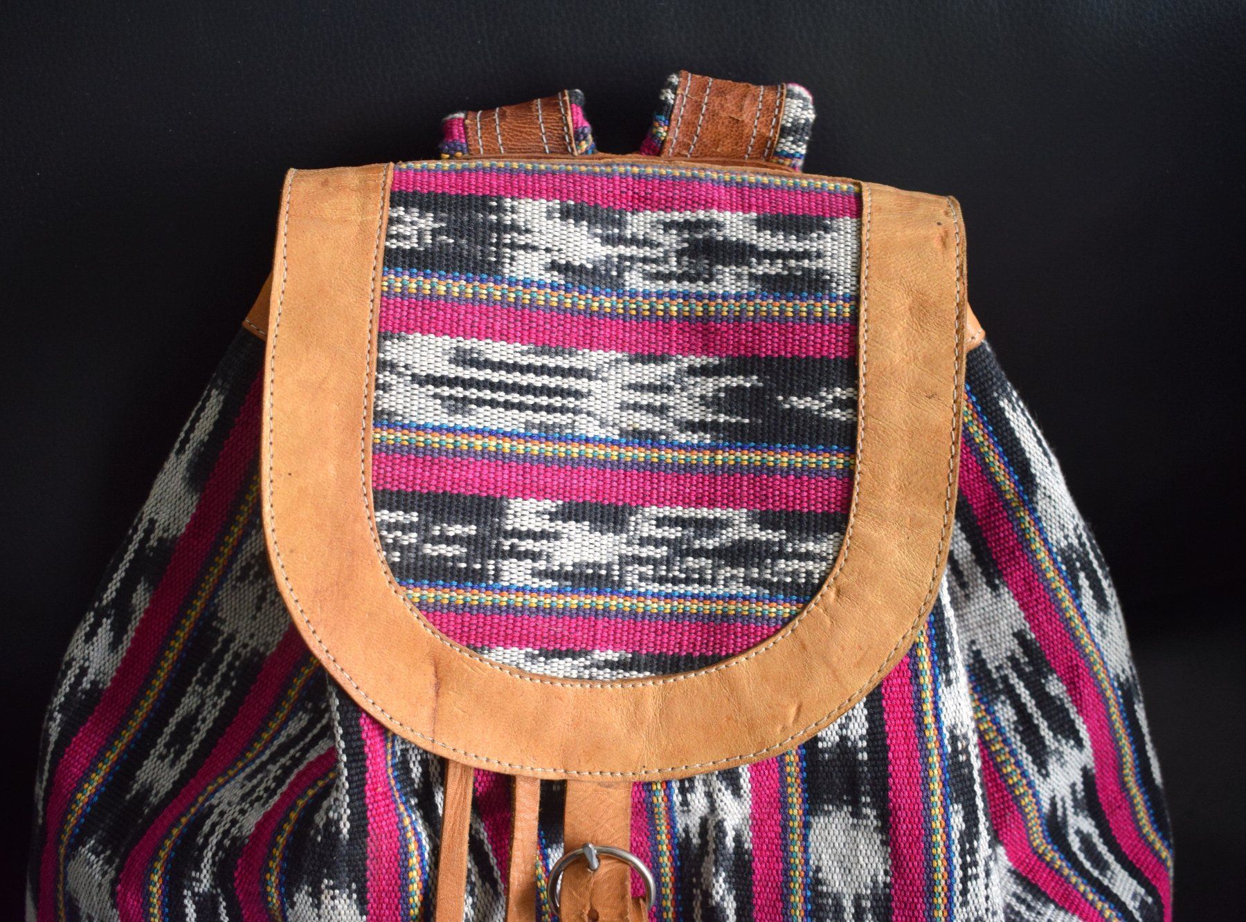 Zaini: TOP Rucksack Leder gewoben Ethno-Rucksack – Usato da Dulliken venduto da ichwettichhett 3