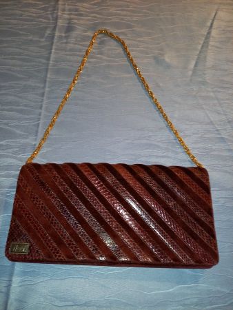Borsetta vintage pochette da sera bordeau