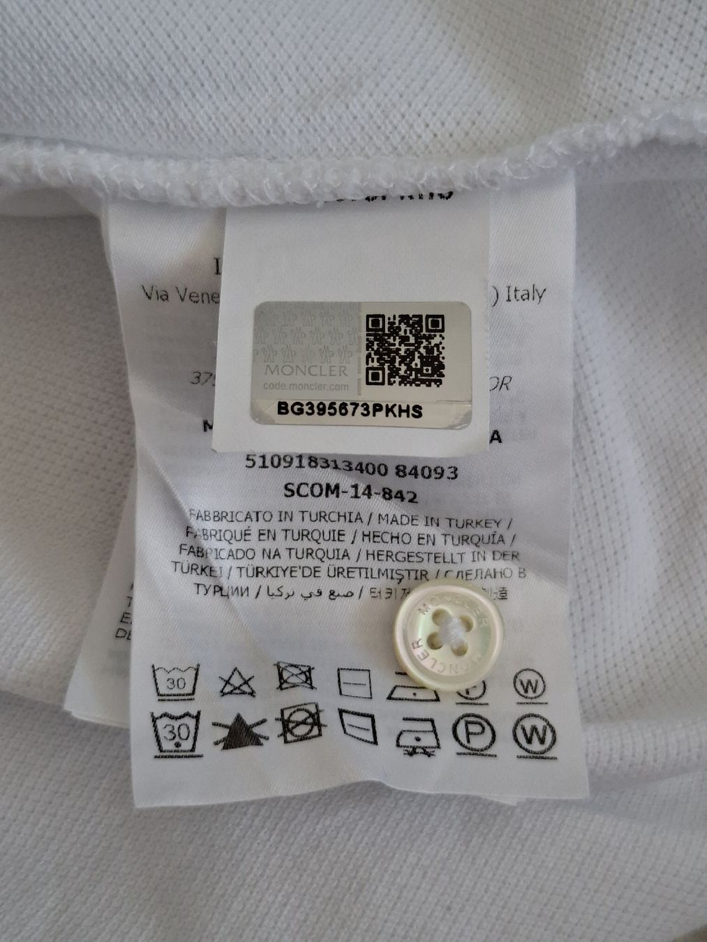 Moncler Polos: Polo blanc Moncler  – D'occasion à Renens VD par ser_j2fn 7