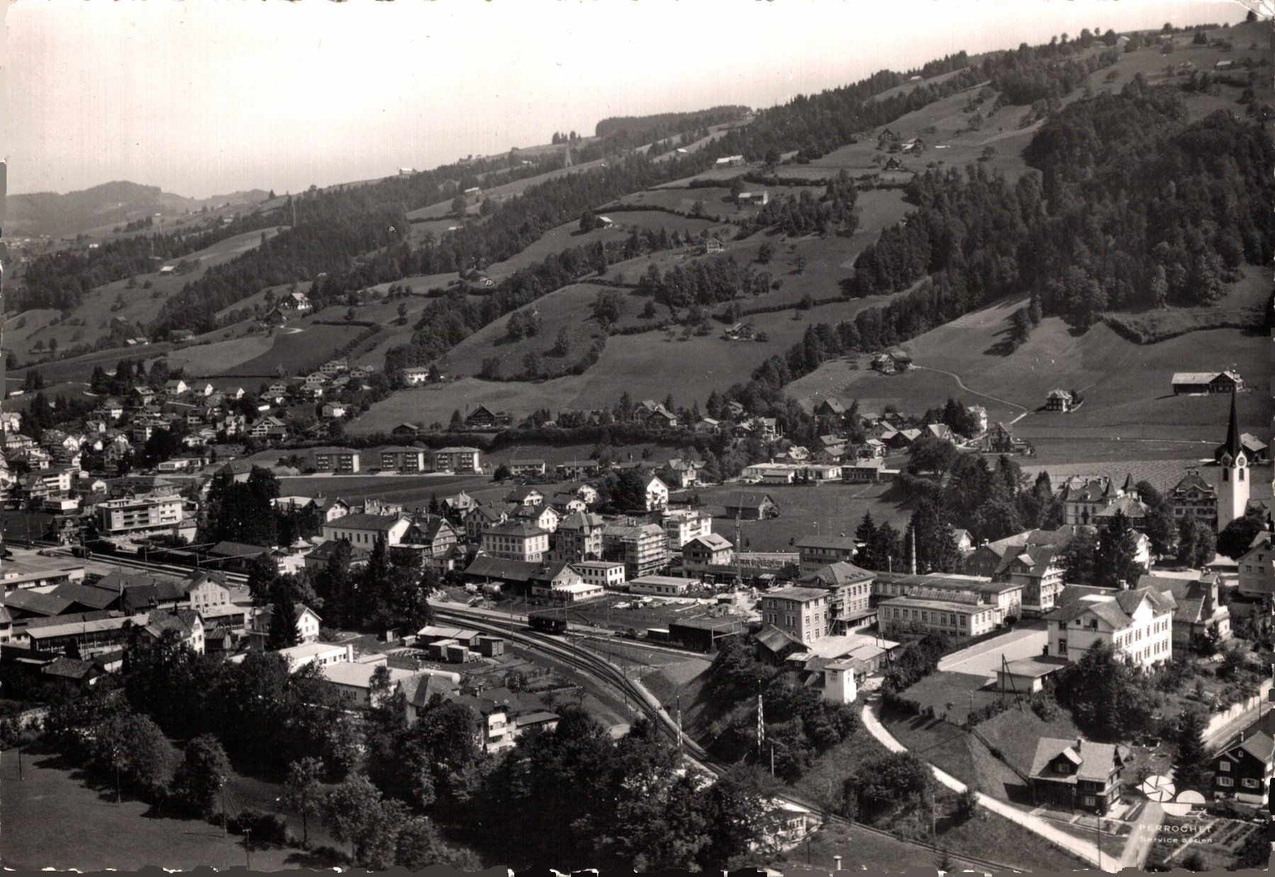 Cartoline postali: Mit dem Flugzeug über ... Ebnat Kappel – Usato da Bronschhofen venduto da Astore