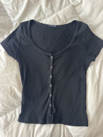 Haut Brandy Melville noir boutons taille unique etat bon