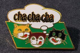 BB599 - Pin cha-cha-cha Katzenfutter Katzen Cat