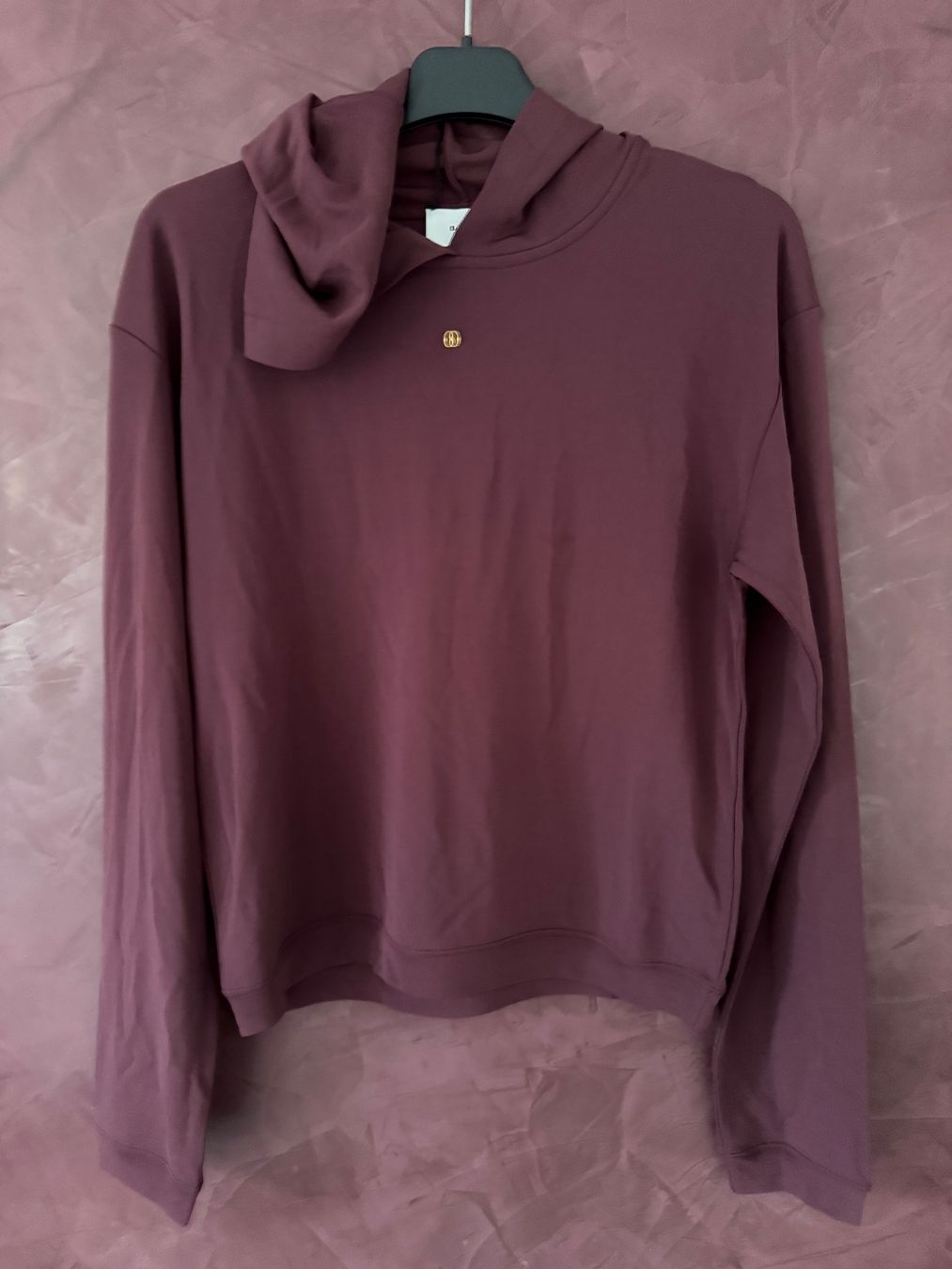 Bally Maglioni & Felpe: Bally Damen-Kapuzen pullover violet Viskose Gr L – Nuovo e nell'imballaggio originale da Volketswil venduto da praxis12