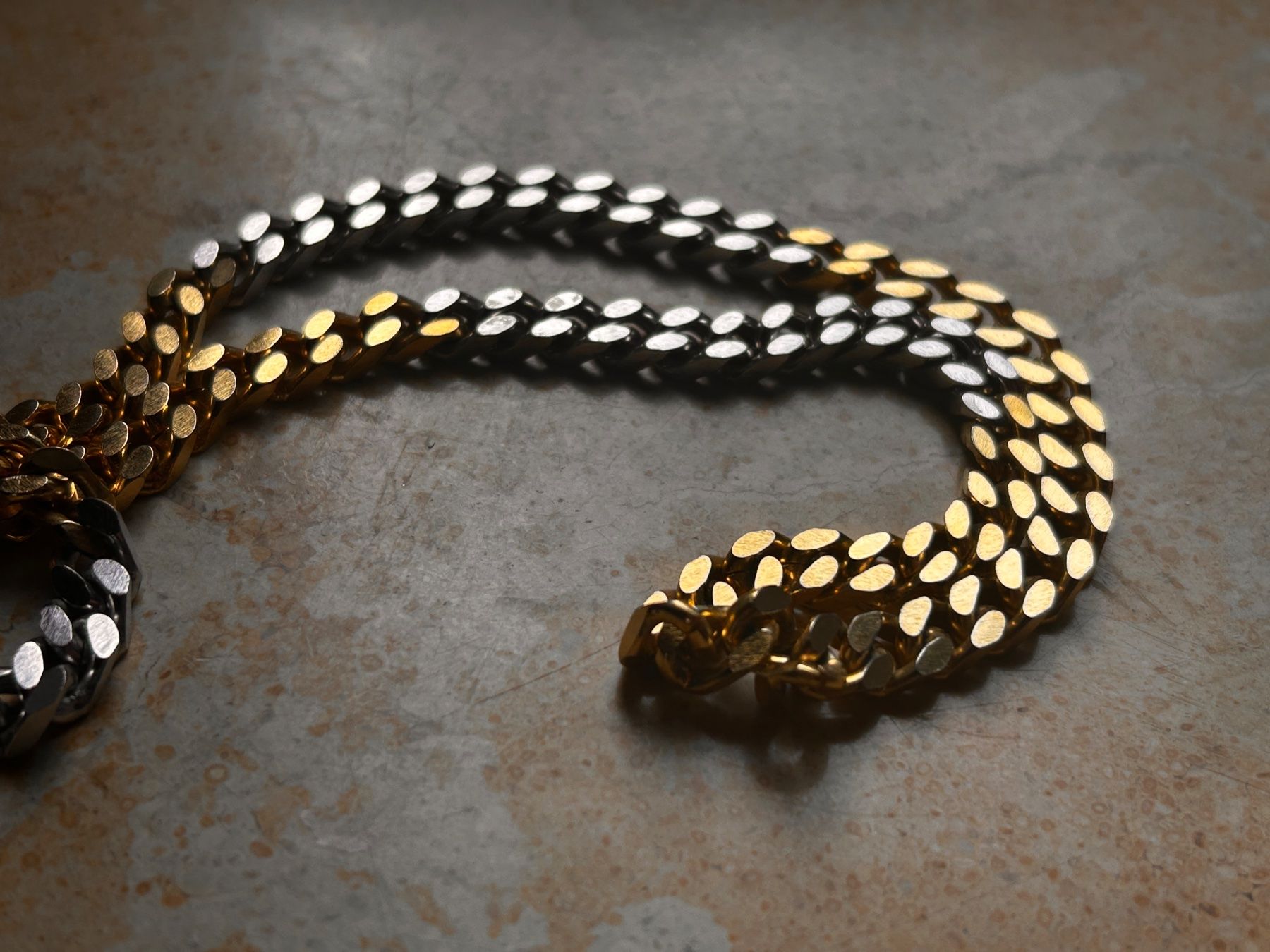 Catenine: Vintage Panzerkette gold/silber – Usato da Basel venduto da bellespirit 5