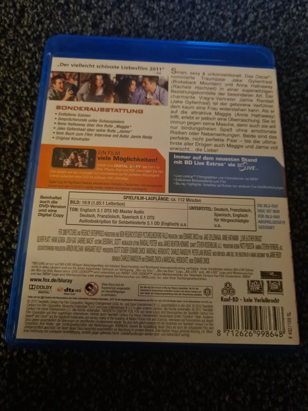 Tutti i DVDs: LOVE & OTHER DRUGS – Usato da Ruswil venduto da jan_bxl5 1
