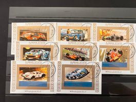 Lot mit Auto-Briefmarken ganze Welt  (R389)