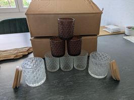 Leere Kerzengläser Neu und Originalverpackt