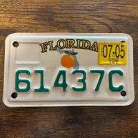 🇺🇸 U.S. Motorradnummer, Florida 61437C - (18x10cm)