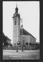 #Wohlen Kirche , Echtfoto , gel.1916